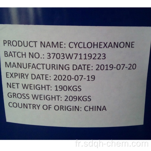 Qualité Cyclohexanone CYC Pureté d&#39;approvisionnement d&#39;usine 99% min